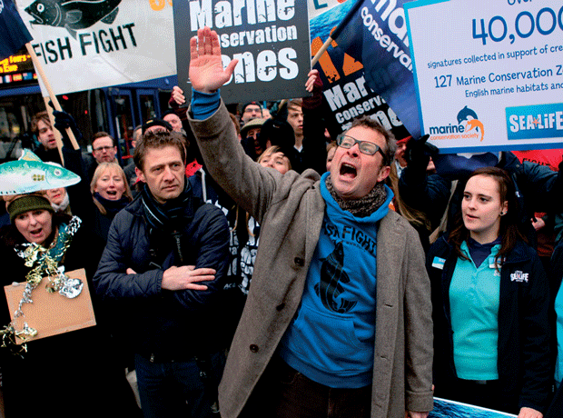 Hugh Fearnley-Whittingstall leads marine march on Westminster