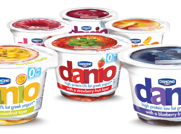 Danone danio yoghurt