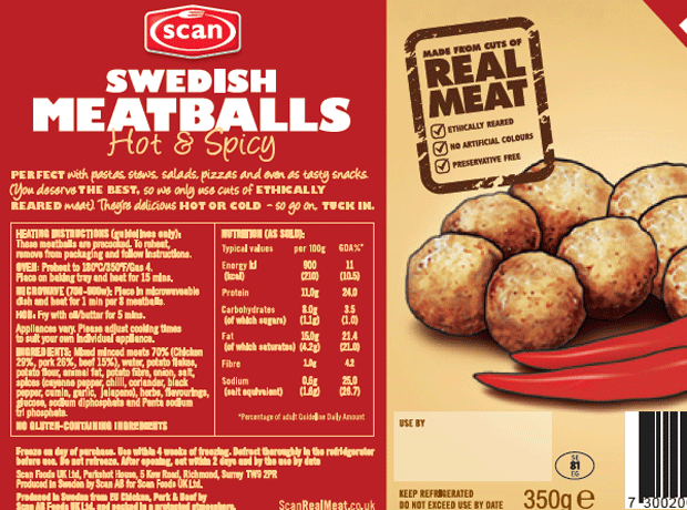 Scan Foods adds Brazilian spice to Swedish meatballs
