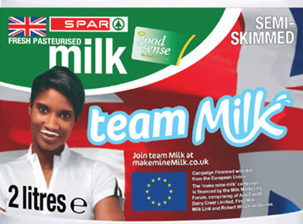 Denise Lewis Spar team milk