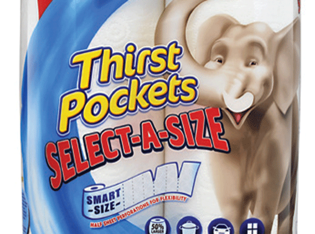 Thirst Pockets Select-A-Size Kitchen towels