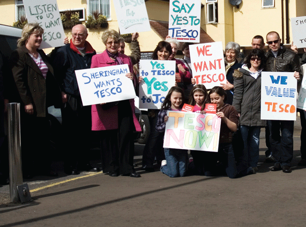 Sheringham pro-supermarket Tesco campaigners