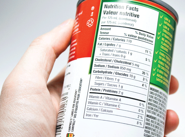 Canned nutritional facts