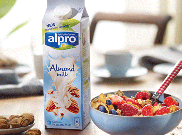 Alpro hails success of nut milk launches