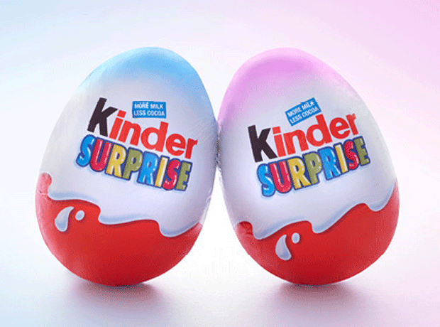Ferrero launches blue and pink Kinder eggs