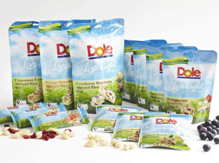 Dole launches healthy bagged snacks and bars