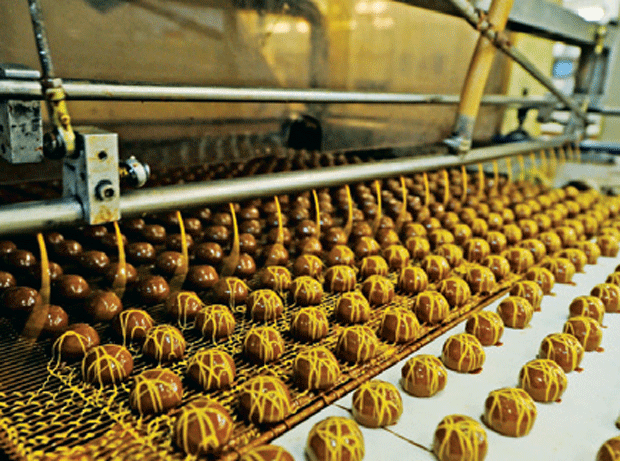 Thorntons production line