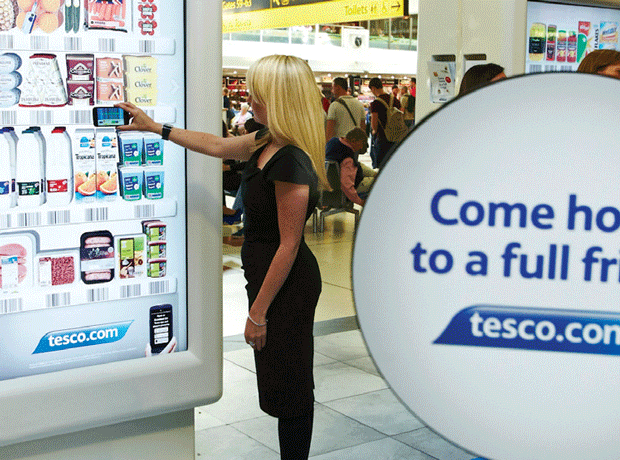 Tesco launches virtual shopping store at Gatwick