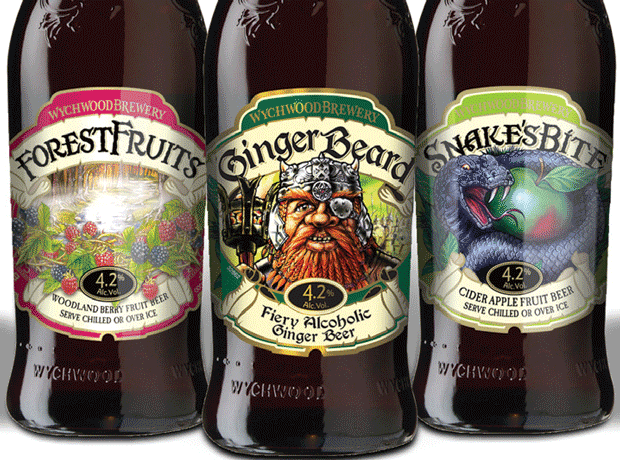 Ginger Beard Wychwood Brewery beers