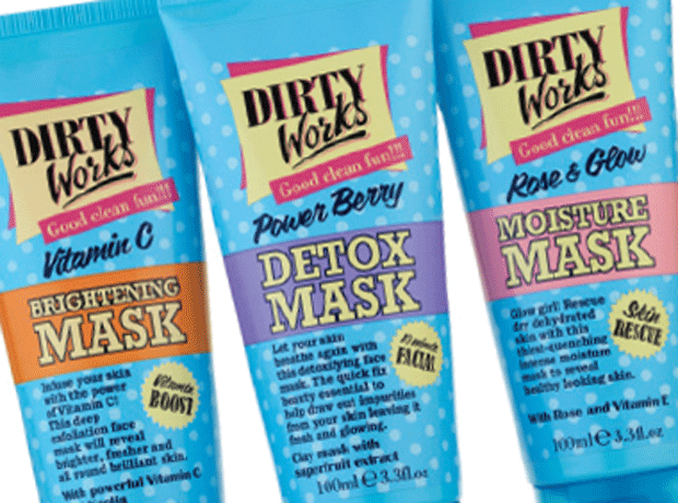 Dirty Works adds trio of face masks to its skincare range