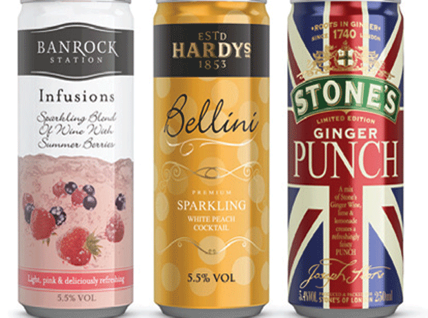 Hardy's, Banrock Station and Stones canned cocktails