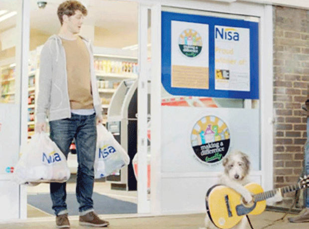 Top billing for bored dog in new Nisa ads