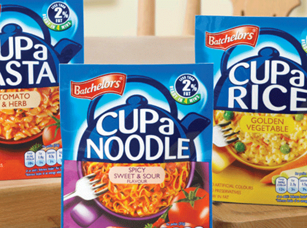 Batchelors adds noodles, pasta and rice to sachet snack range