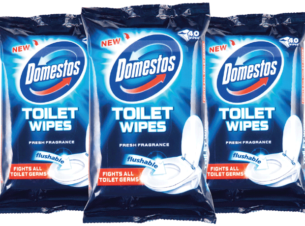 Domestos toilet wipes