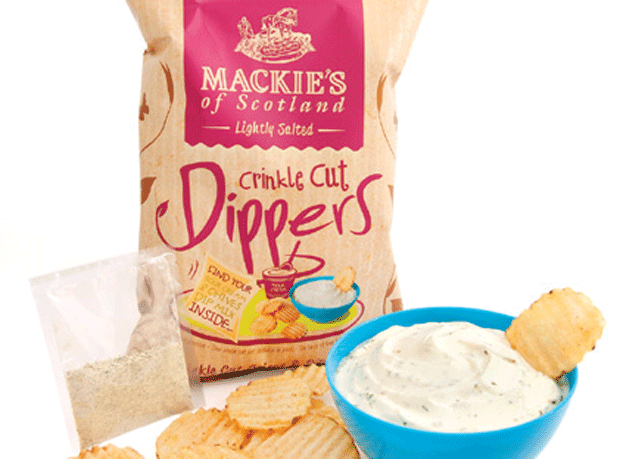 Mackie's launches crisps with a dip mix