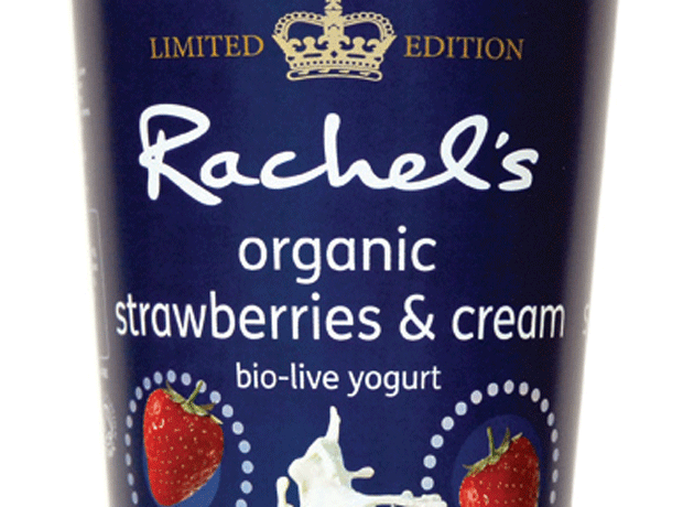 Rachel's Organic Strawberries & Cream yoghurt