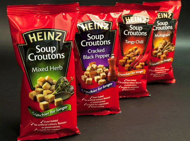 Heinz brings bigger crunch to croutons