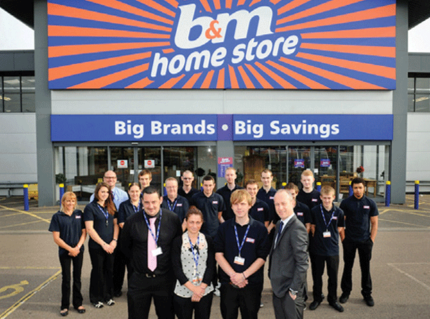 B M Bargains store manned by Ingeus programme for unemployed