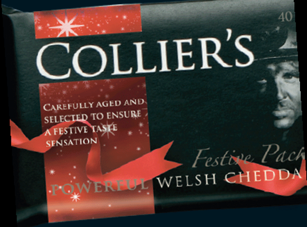 Collier's Powerful Welsh Cheddar to feature festive pack