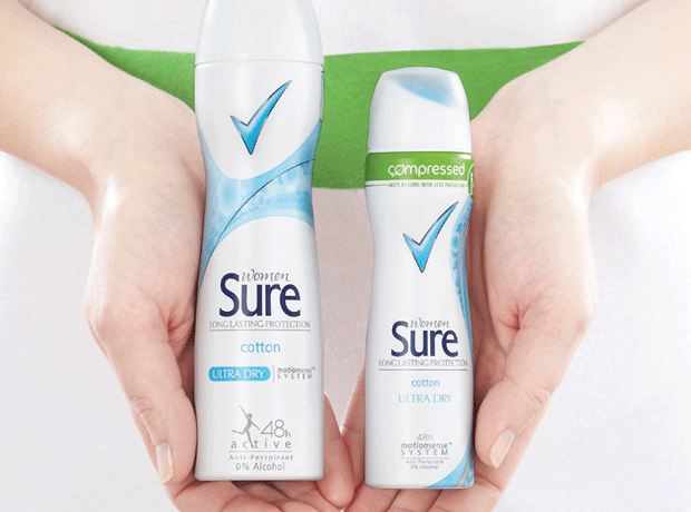 Unilever offers as much deodorant in can half the size