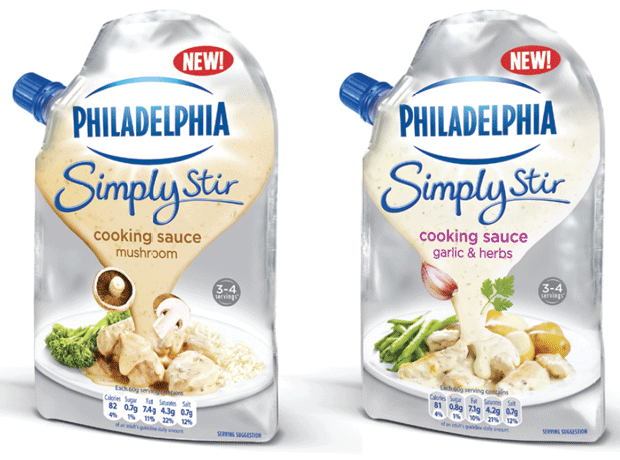 Philadelphia spreads into cooking sauces with Simply Stir